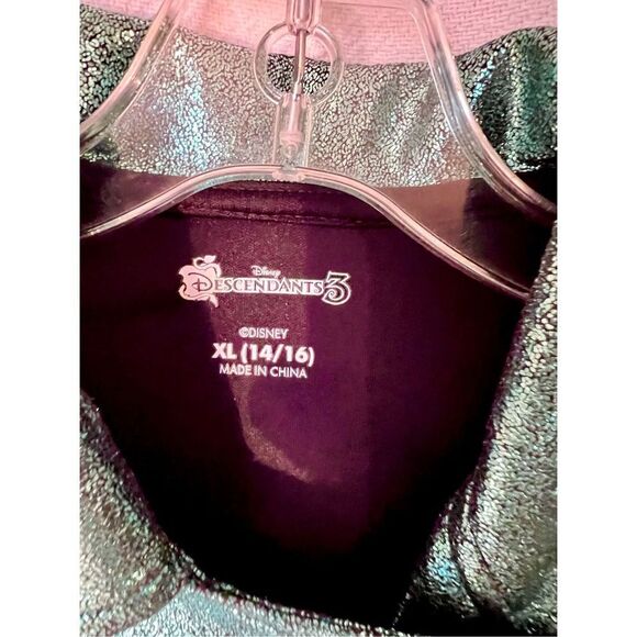 Disney Descendants 3 Teal Uma Motorcycle Vest Black Vest Tulle XL (14/16) - Picture 4 of 8